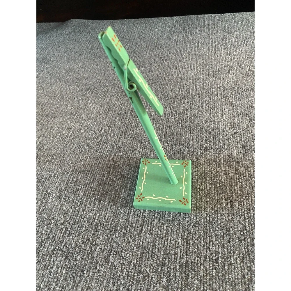 Vintage Tin Recipe Card Holder Box And Card Holder  Yellow Green Blue